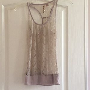 Lace tank top